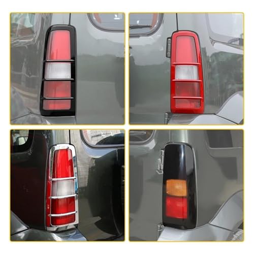 Protector de luz trasera Suzuki Jimny 2007-2017 cubiertas exteriores negras 3
