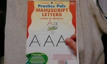 Spiral-bound Bilingual Practice Pals Manuscript Letters Book