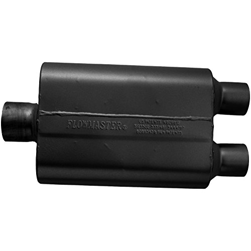 Flowmaster 80430402 40 Series Muffler 409S - 3.00 Center In / 2.50 Dual Out - Aggressive Sound, Black #TOP1