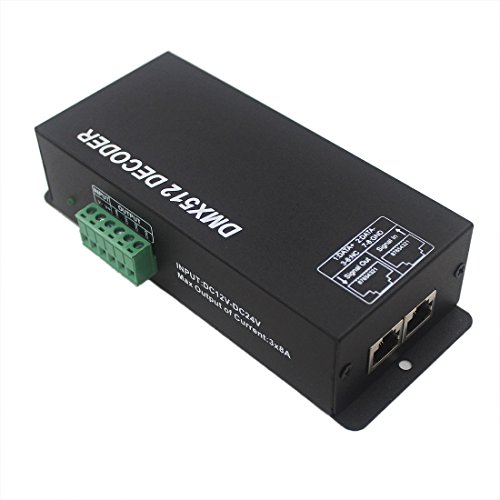 Joylit Dmx512 Decorder Led Controller 3 Channels 3X8A 288W Digital Display Dc 12V-24V For Rgb 5050 3528 Led Strip Light #TOP2