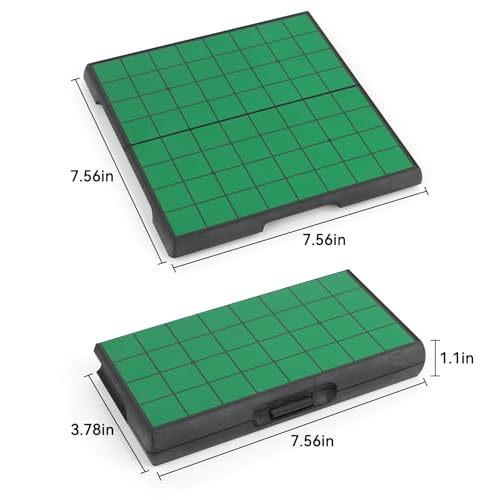 Juego de mesa Reversi magnético con tablero plegable miniatura 2