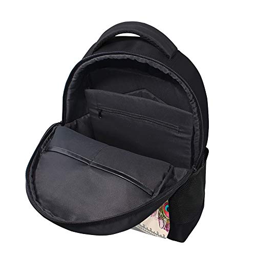 Sac à dos en maille polyester ZhiMi au motif fleurs géométriques - 2
