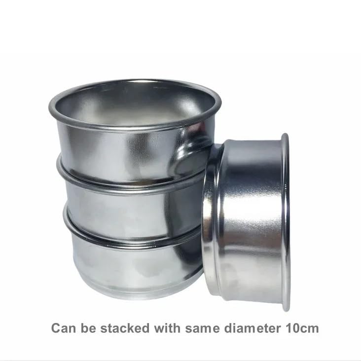100 mm 304 Edelstahl Sieve200 Mesh Labor Probenahmewerkzeug, langlebige Inspektionsausrüstung für präzise Filtration und Analyse, ideal für Tories und Forschung