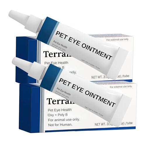 TerraPet Pet Eye Cream for Dogs Cats and All Pets - 1/8 oz (3.5g) 2 Tube