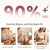 Nursi Luna Flange Inserts 10PCS 13/15/17/19/21mm for 24mm Flanges/Shield of Most Pumps, Flange Sizing Kit Silicone Flanges Insert, Breastfeeding Essentials Kit for New Moms