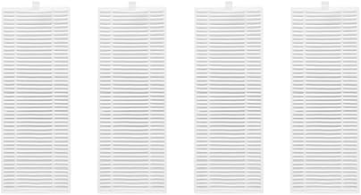 Lefant Replacement Part Kits, 4 HEPA Filters, Accessories Kit for Lefant Robot Vacuum M210, M210Pro, M213, M213S, N1