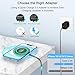 Wireless Charger Samsung Fast Charging Pad for Samsung Galaxy S25 Ultra/S24 FE/S23 Ultra/S22/S21/Z Flip 6 5,15W Wireless Charging Station Charger Mat and QC Adapter for Google Pixel 9 8a 7a 8 7 Pro