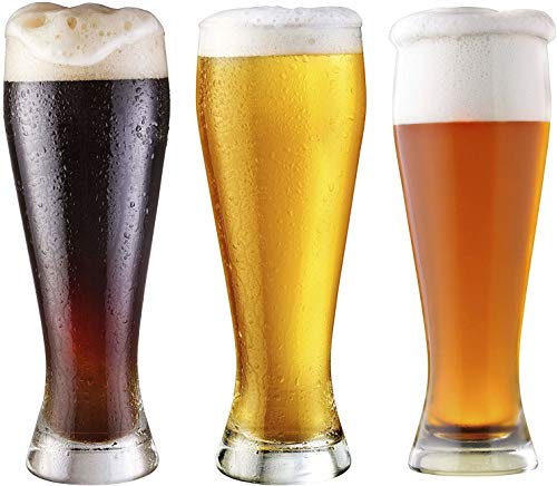 image for Circleware Ale House Pilsner Beer Glasses Set of 4 Home & Kitchen Drin