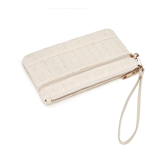 Image of Straw Clutch Purse for Beach Summer Vacation Bag Woven Handbag for Women