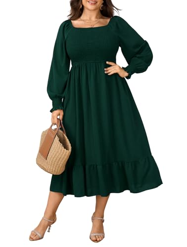 SCOMCHIC Women's Plus Size Maxi Dress Long Sleeve...