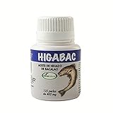 Higabac Aceite de Hígado de Bacalao 125 perlas de 400 mg de Soria Natural