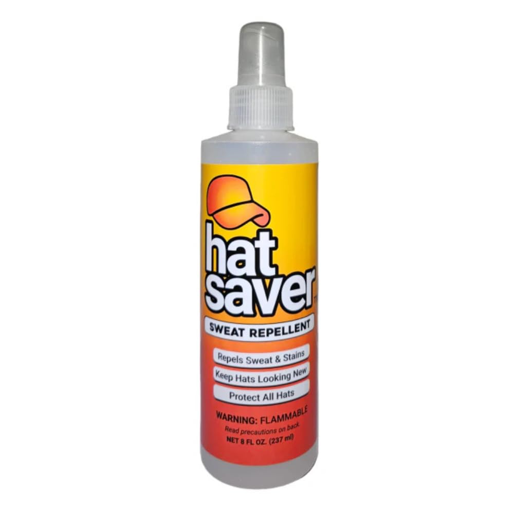 Hat Sweat Spray - Prevent Sweat Stains on Your Hats 8-Ounce Spray Protects Hats from Sweat Water and