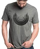 Men’s Tri-Blend T-Shirt - Vinyl Record Forest - Screen Printed Nature Themed Men’s/Unisex T-Shirt | Heather Lieutenant