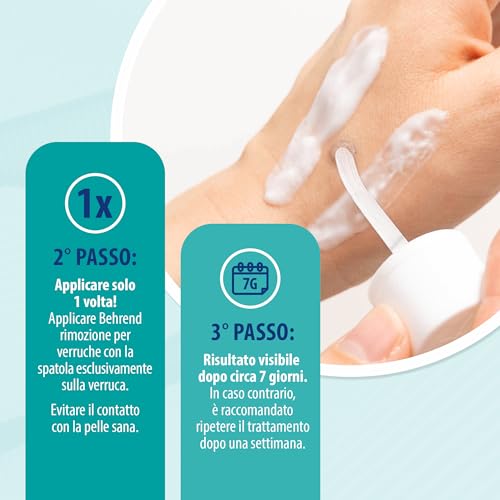 Behrend® trattamenti antidolore Anti verruca comune su mani e piedi - preciso, igienico & sicuro - dai 4 anni in sù - efficacia clinicamente confermata (2ml) - 5