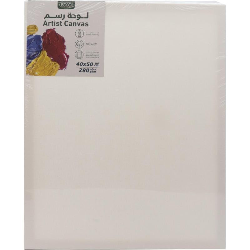 Roco Rectangular Stretched Canvas 40 cm x 50 cm Size