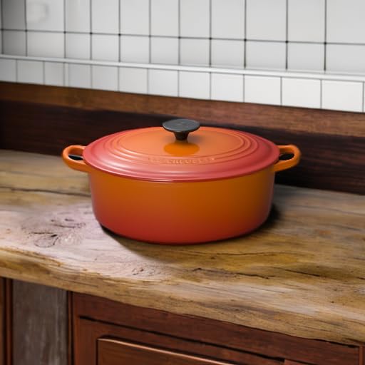 【美品】ル・クルーゼ ココット・オーバル 31cm オレンジ 容量6.3L箱付 Amazon｜ココット・オーバル 31cm オレンジ｜保温調理鍋 オンライン通販
