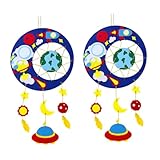 De carillons éoliens - d'excellents matériaux et une fabrication exquise les rendent uniques et attrayants, des matériaux d'artisanat amusants et éducatifs pour les enfants, bons pour cultiver leurs capacités pratiques et développer leur intérêt pour l'apprentissage, carillons éoliens suspendus