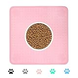 Ptlom Pet Placemat for Dog and Cat, Waterproof Non-Slip Bowl Mat Prevent Food and Water Overflow,...