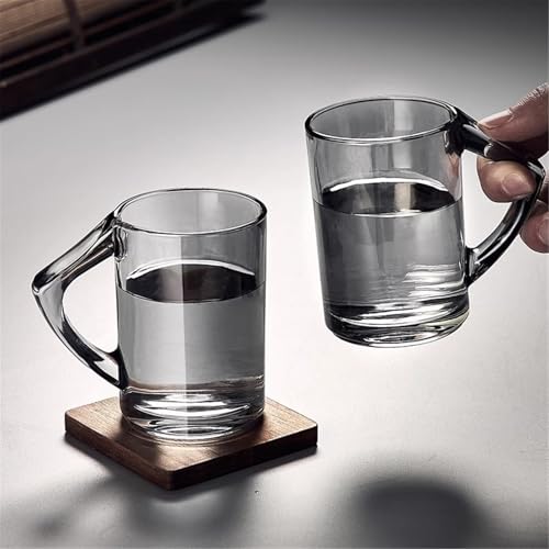 Tazas de vidrio con asa que no queman para café e infusiones 8 oz 3