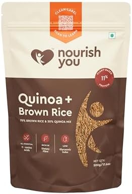 Nourish You Nourishyou Organic Quinoa With Brown Rice Mix, 500Gm (Single Pack)