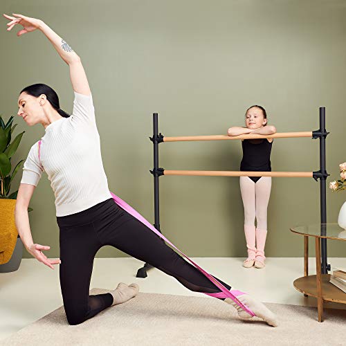 Victorem Portable Ballet Barre For Home - 4 Ft. Ballet Bar For Ballet, Dancing Or Stretching, Ballet Barres For Adults - Bonus Resistance Band Included #TOP6