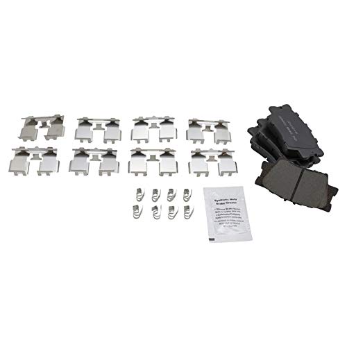 image for TRQ Rear Brake Pad & Rotor Kit Brake Pads Brake Rotor Ceramic Compatib