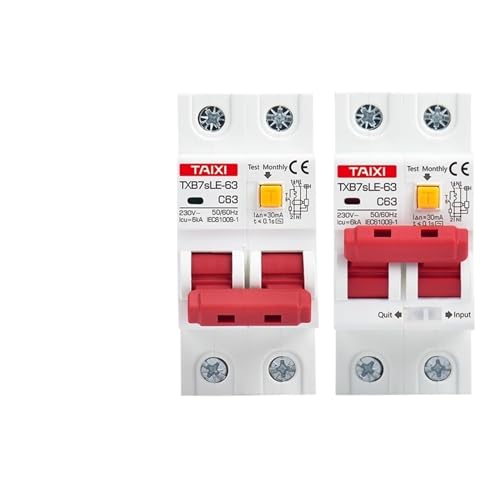 Disjoncteur AC220V 110V protection fuites interrupteur alimentation 2P 40A - 3
