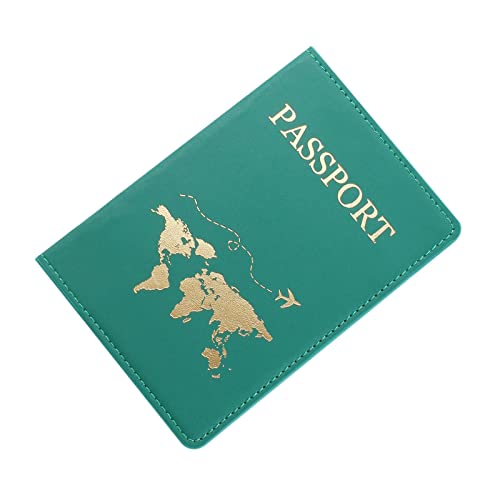 couro para passaporte – Porta-passaporte elegante para viajar co capacidasuficiente para passaporte,