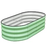 SnugNiture Galvanized Oval Planter Box