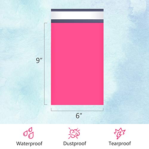 Ucgou Poly Mailers 6X9 Inch Hot Pink 200 Pack Mini #1 Shipping Bags Strong Mailing Envelopes Thick Self Seal Adhesive Waterproof And Tear Proof Boutique Postal Small Business For Jewelry And More #TOP1