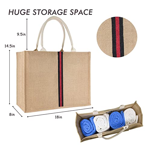 Image of Hibala Woven Large Beach Bag Straw Beach Tote Handmade Weaving Shoulder Tassel Bag Handbag