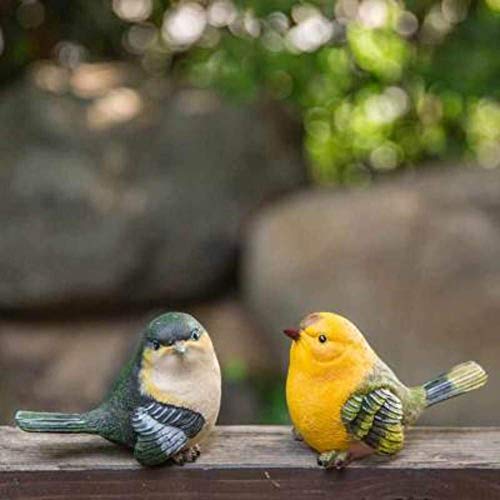Figurines d'oiseaux réalistes pour décorer le patio et la cour extérieure