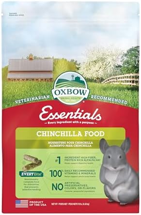 Oxbow Essentials Chinchilla Food - 10 Libras