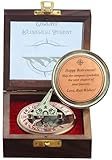 Retirement Sundial Compass Gift for Him or Her - Keepsake for Husband, Wife or Couple , Men Retirement 50th 40th 25th 20th Year Love Celebration. (Wooden Box)