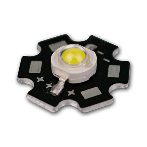 world-trading-net - 5 Sück Highpower LED Chips 3W, neutralweiß, 220lm, Hochleistungs Chip auf Star-Platine