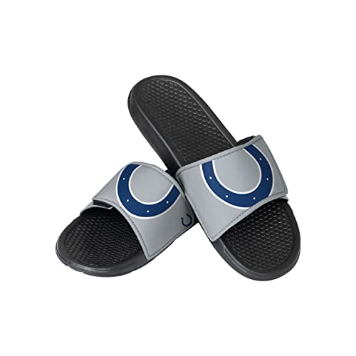 Image of FOCO mens NFL Team Cropped Big Logo Shower Sport Slide Flip Flop Sandals | Casual Sandals