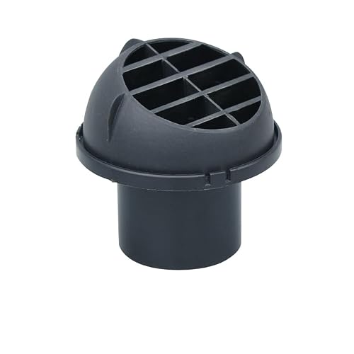1Pack 42/60/75/90mm Warm Air Vent Outlet Car Auto Heater Ducting，Plastic Ducting Heater Air Vent Outlet 360 Degrees Rotatable for Car Auto Bus RV ATV Black (Diameter:60mm(2.36”))
