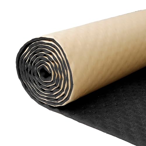 FUELHOOD 断熱マット 断熱シート 車 断熱材 吸音 防音材 車用断熱マット ドア断熱 デッドニング 防音シート フォーム 熱反射 吸音 断熱遮音材料 100cm*100cm フロア 屋根 エンジン用 内装パーツ アクセサリー