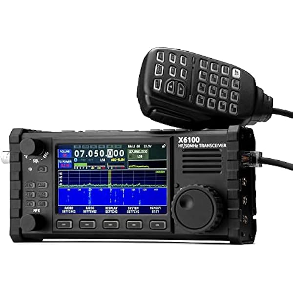 Xiegu X6100 HF Nadajnik-odbiornik radio SDR o mocy 10 W z obsługą BT i ekranem LCD 3 6