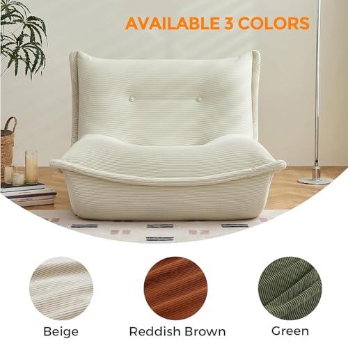 Sofá cama viscoelástico ergonómico con silla de suelo para salón elegante 6