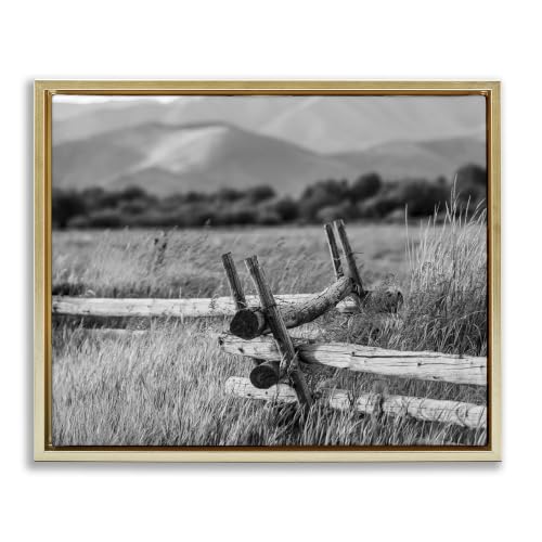 Countryside Ranch Fence Pasture, 16 x 20 Inch Canvas in Floater Frame