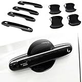 HIGH FLYING Car Exterior Accessories for Toyota Grand Highlander, Lexus GX550 2024 2025 2026 Side Door Handle+Bowl Overlays Cover Trim 8pcs ABS (Gloss Black)