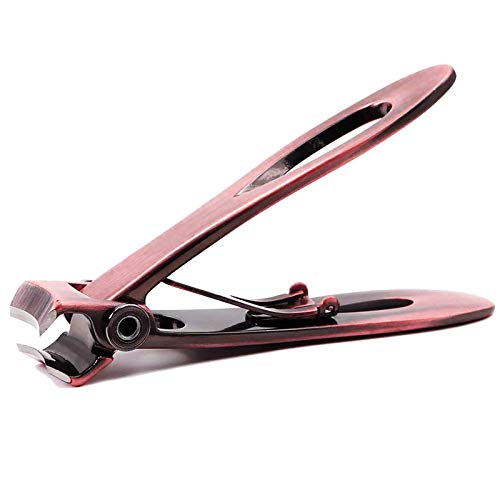 AMMAX 15mm Wide Jaw Opening Nail Clippers for Thick Nails, Finger Nail Clippers for Ingrown Toenail Clippers for Men, Tough Nails, Seniors, Adults. Deluxe Sturdy Stainless Steel