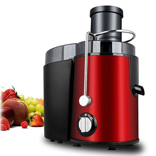 MIIKHI Stainless Steel Masticating Juicer, Professional Slow Juicer with 2 Speed Settings, 65mm Large Feed Chute, Quick Juicing for Whole Fruit and Vegetable A (A)