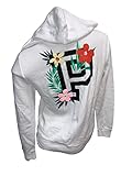 Victoria's Secret Pink Everyday Lounge Perfect Hoodie Color White Tropical Size Large New