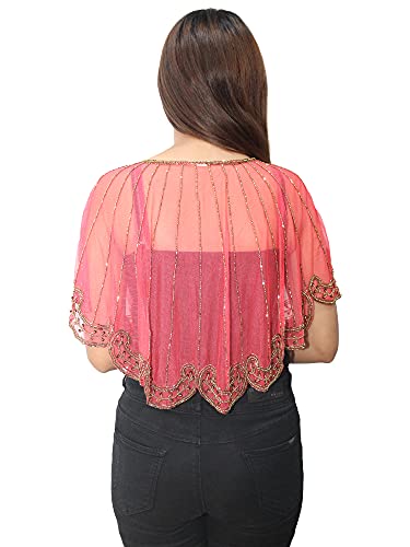 Image of Matelco Women's net Embellished Poncho