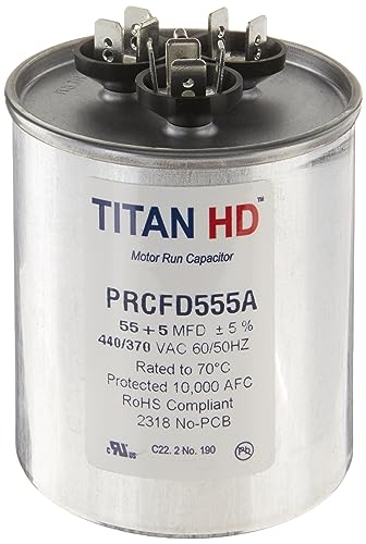 Packard Titan Hd 55+5Mfd, 440/370V, Round Prcfd555A