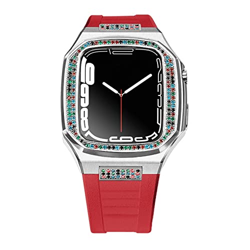 Kit modification Apple Watch boîtier métal acier diamant anti choc CZKE