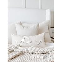 Algopix Similar Product 12 - Lumbar Pillow  I Love Us Handmade in