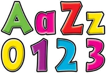 Miniatura 3 de Barker Creek Letras desplegables de 4 pulgadas, neón, letras de diseño multicolor para tablones de anuncios, salas de descanso, áreas de recepción,